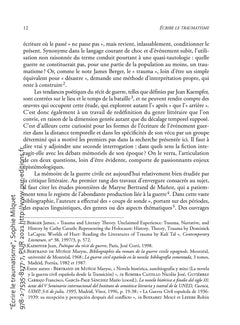 Écrire le traumatisme: Mémoire féminine de la guerre d'Espagne