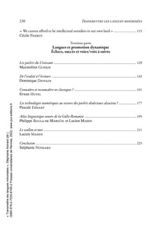 Transmettre les langues minorisées