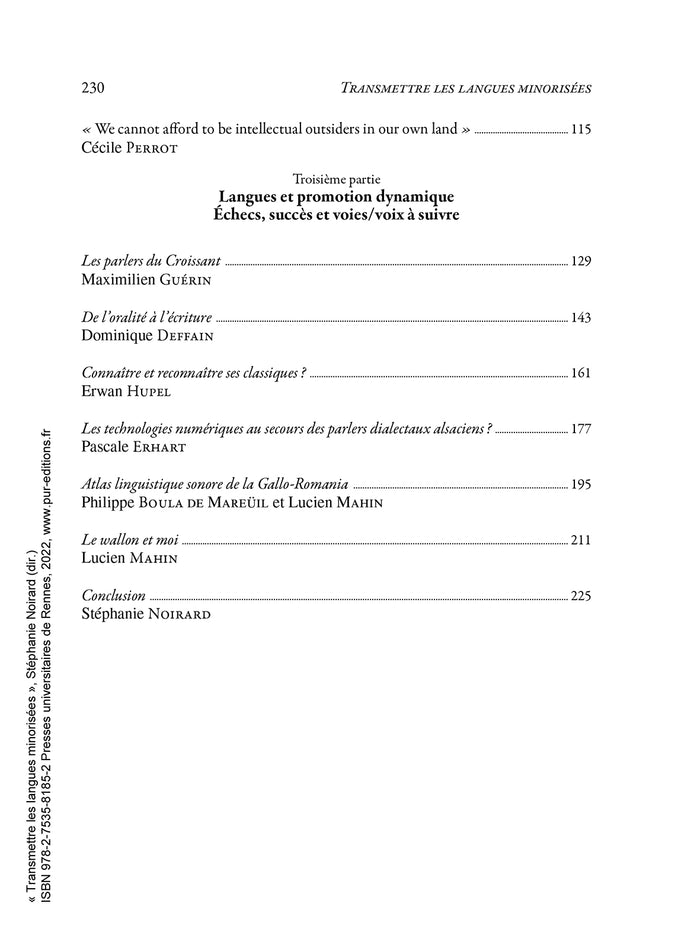 Transmettre les langues minorisées