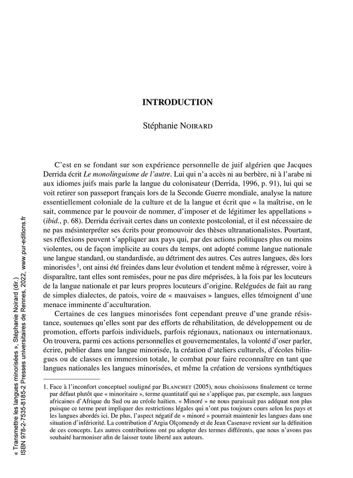Transmettre les langues minorisées
