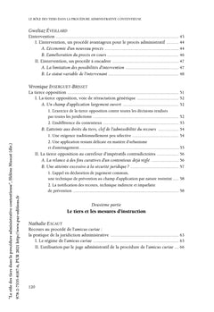 Le rôle des tiers dans la procédure administrative contentieuse