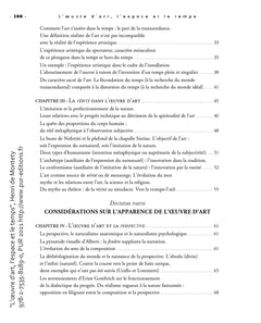 L'oeuvre d'art, l'espace et le temps