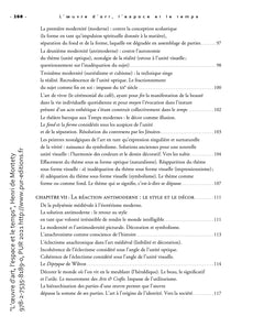 L'oeuvre d'art, l'espace et le temps