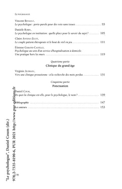 Le psychologue