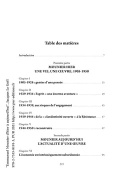 Emmanuel Mounier d'hier à aujourd'hui