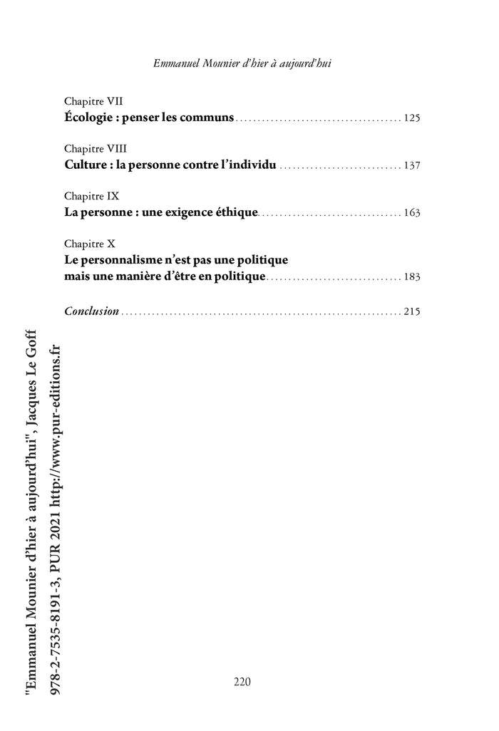 Emmanuel Mounier d'hier à aujourd'hui