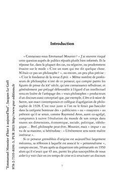 Emmanuel Mounier d'hier à aujourd'hui