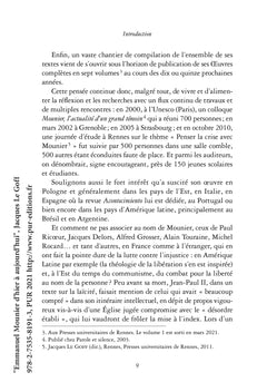 Emmanuel Mounier d'hier à aujourd'hui