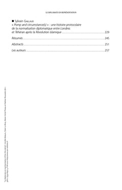 Le diplomate en représentation