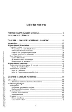 Figures de l'instabilité dans l'oeuvre de William Makepeace Thackeray