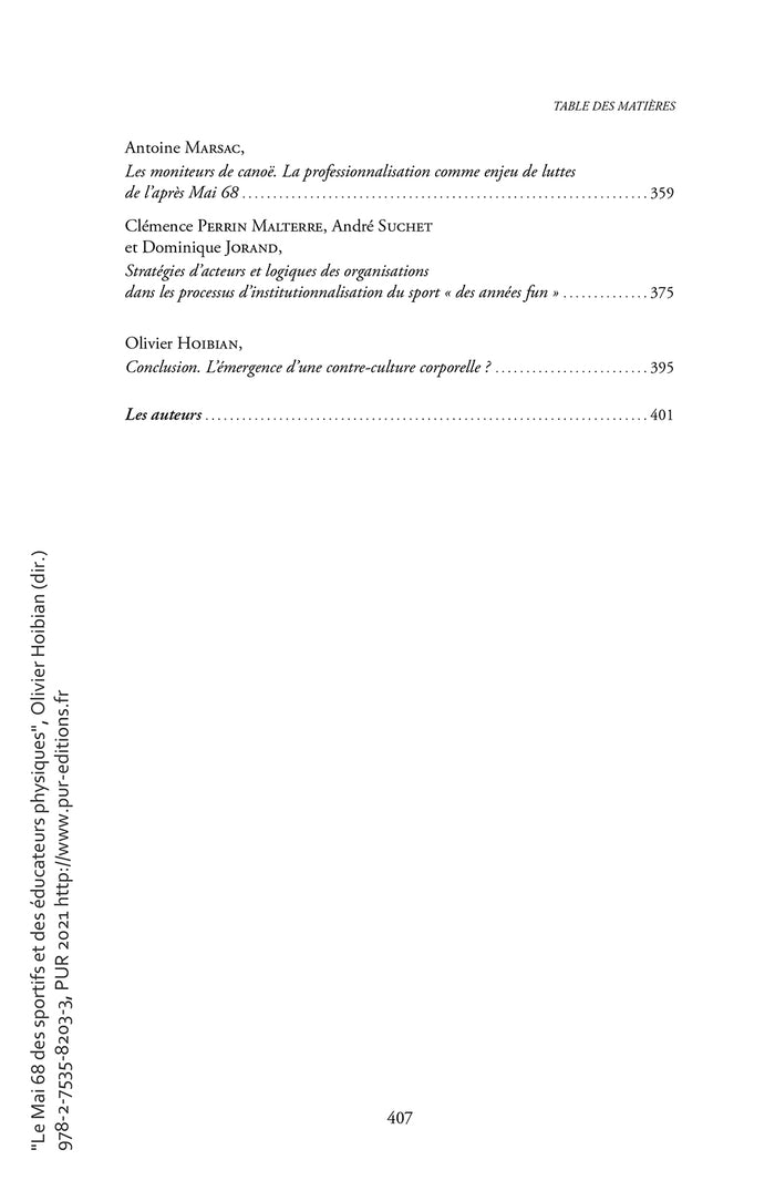 Le Mai 68 des sportifs et des éducateurs physiques