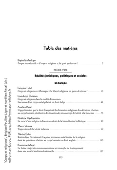 Corps et religions