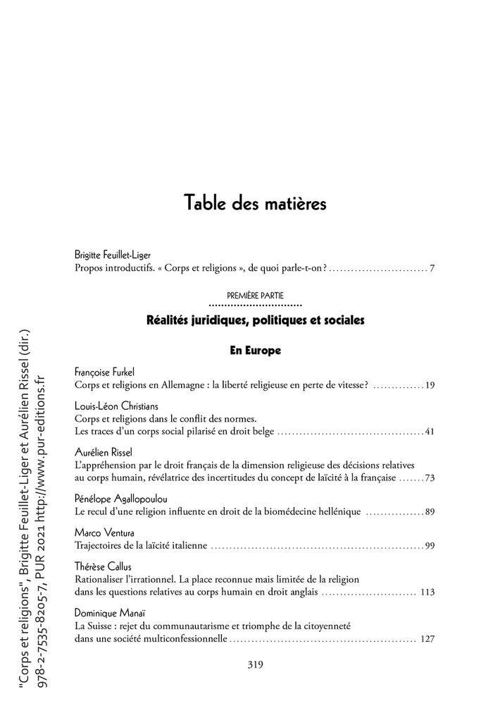 Corps et religions