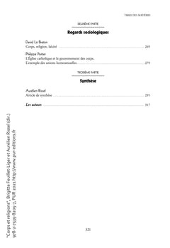 Corps et religions
