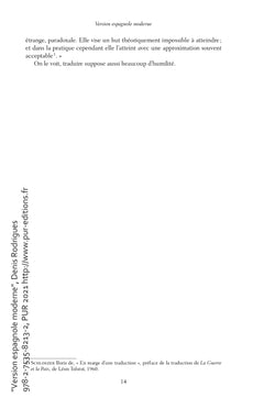 Version espagnole moderne