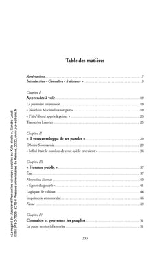 Le regard de Machiavel