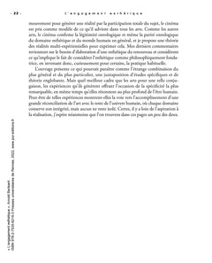 L'engagement esthétique