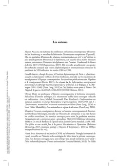 Les espaces d'interaction des élites françaises et allemandes: 1920-1950