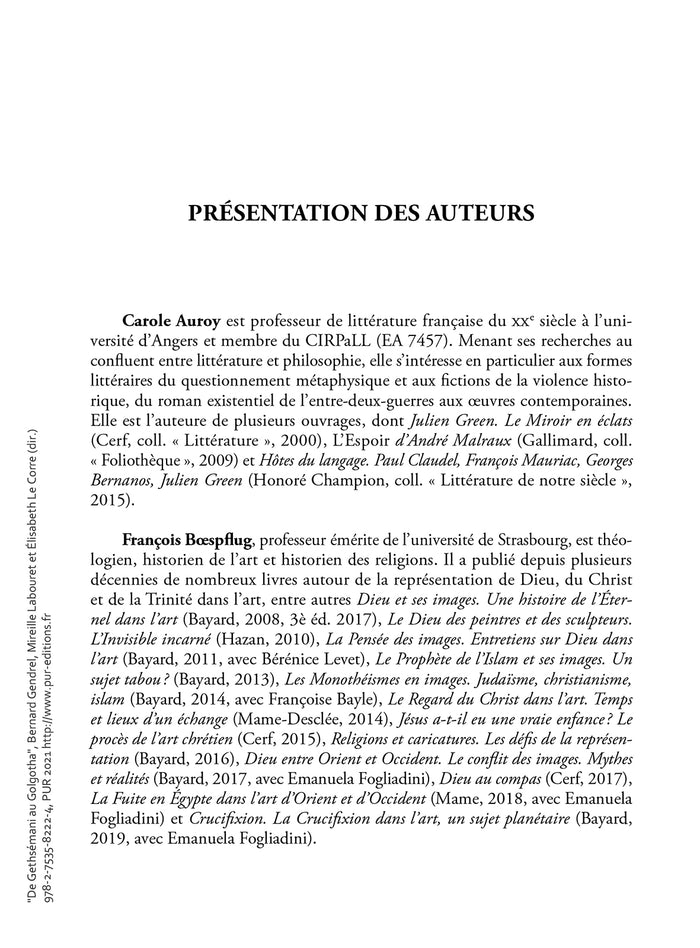 De Gethsemani au Golgotha