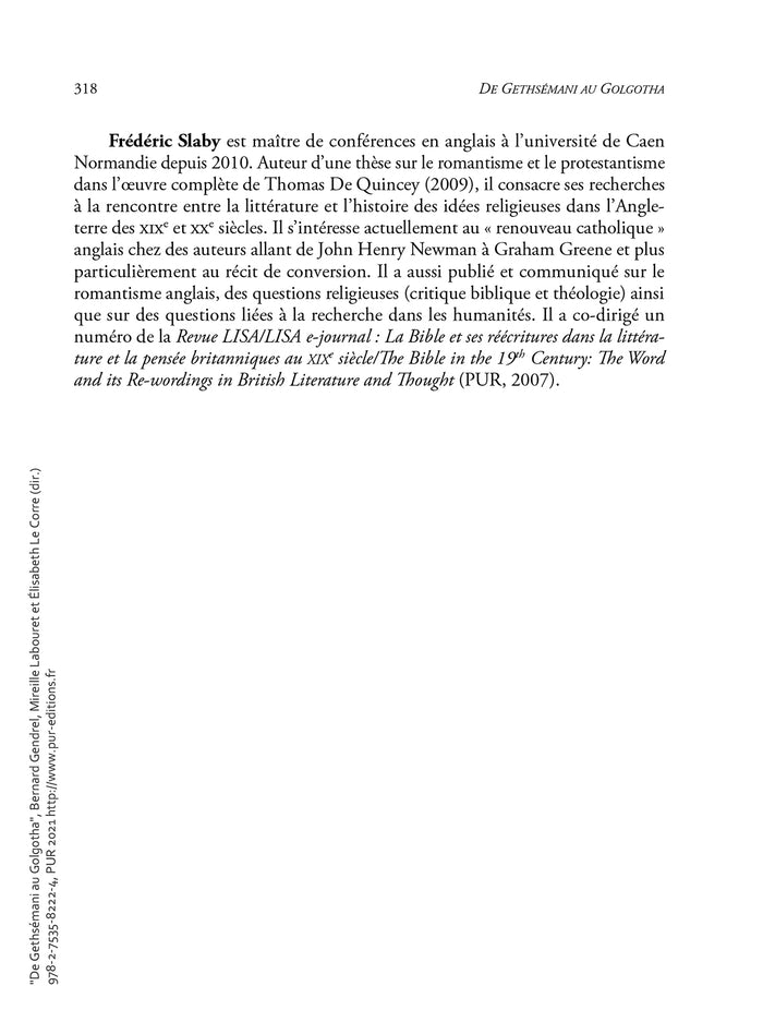 De Gethsemani au Golgotha