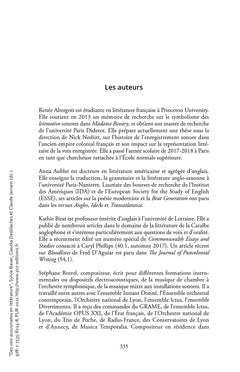 Des voix acousmates en littérature