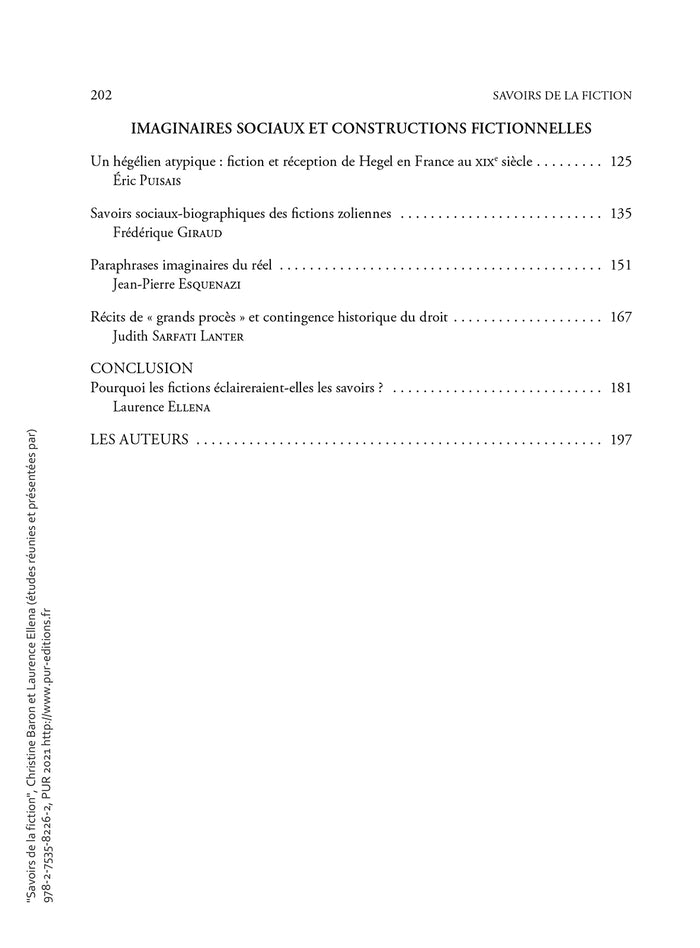 Savoirs de la fiction