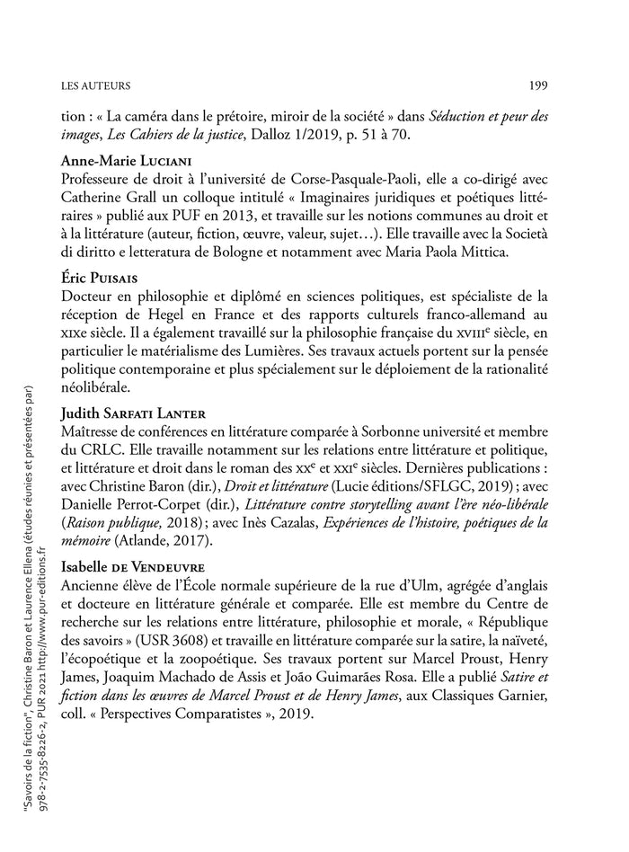 Savoirs de la fiction