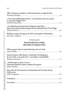 Villes en guerre au XIXe siècle