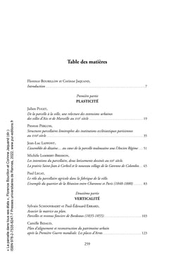 La parcelle dans tous ses états