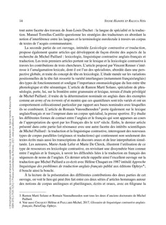 Morphophonologie, lexicologie et langue de spécialité