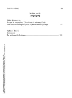 Approches submorphémiques de l'espagnol