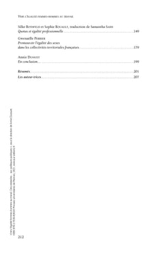 Vers l'égalité femmes-hommes au travail