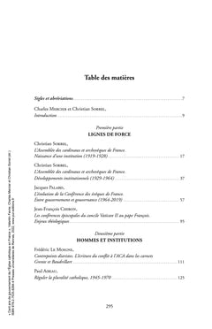 Cent ans de gouvernement de l'Église catholique en France