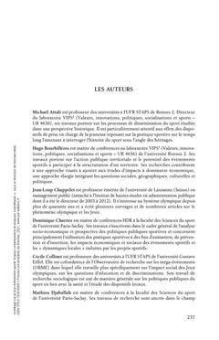 Héritage social d'un évènement sportif