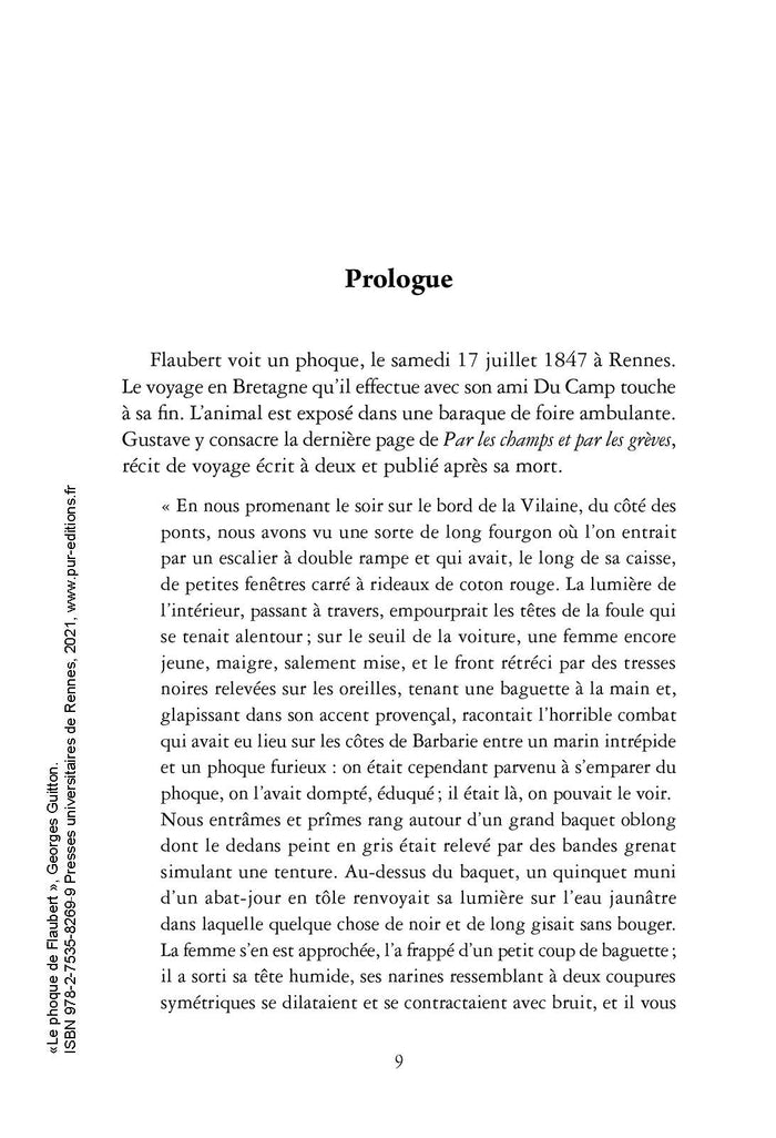 Le phoque de Flaubert