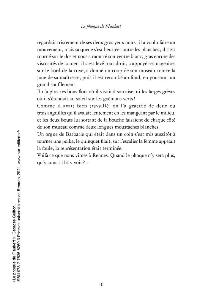 Le phoque de Flaubert