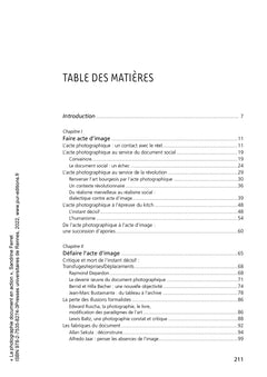 La photographie document en action