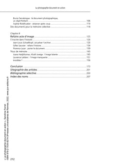 La photographie document en action