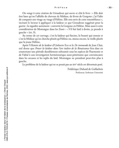 Penser la laideur dans l'art italien de la Renaissance