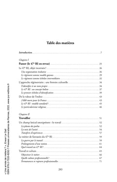 Une armée de métiers ?