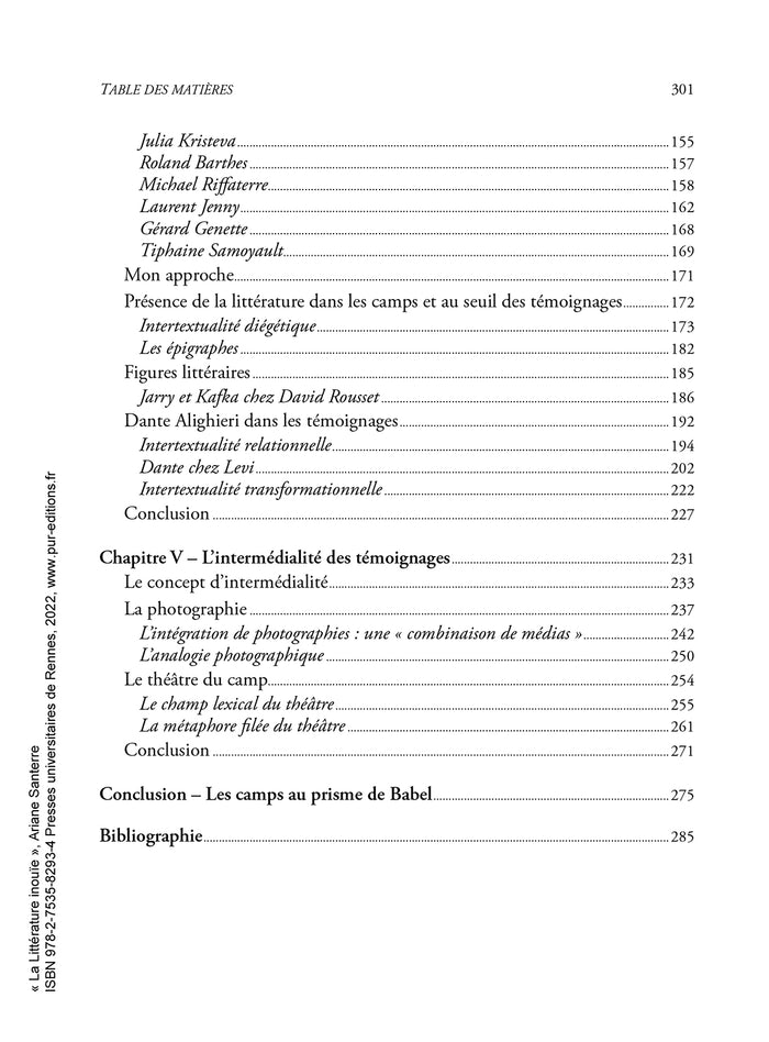 La littérature inouïe