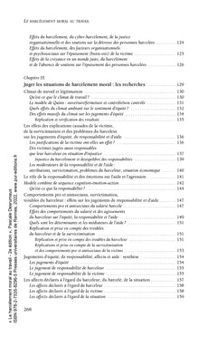Le harcèlement moral au travail