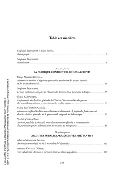 Les conflits d'archives