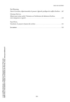 Les conflits d'archives