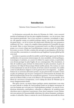 Histoire et postérité de la Déclaration universelle des droits de l'Homme