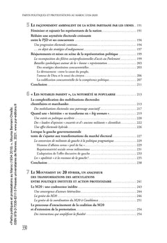 Partis politiques et protestations au Maroc (1934-2020)