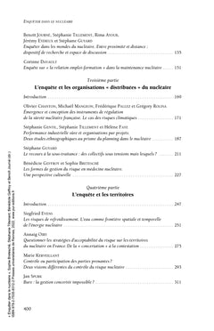 Enquêter dans le nucléaire
