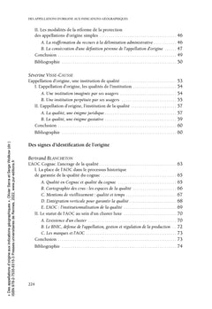 Des appellations d'origine aux indications géographiques