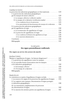 Des appellations d'origine aux indications géographiques