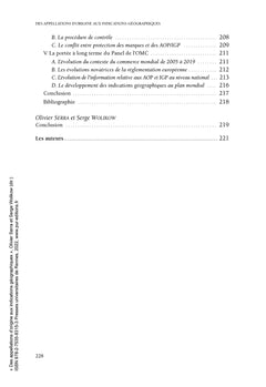 Des appellations d'origine aux indications géographiques